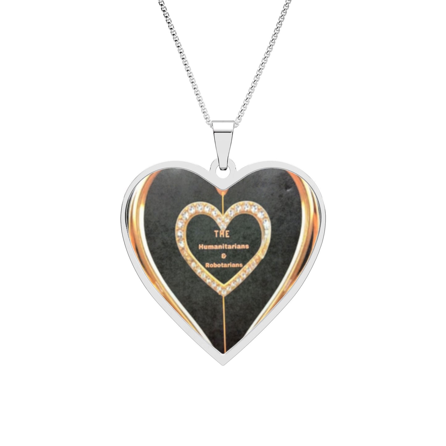 Heart Frame Photo Pendant Necklace 11 — Personalized Heart Jewelry - The Humanitarians & Robotarians LLC.