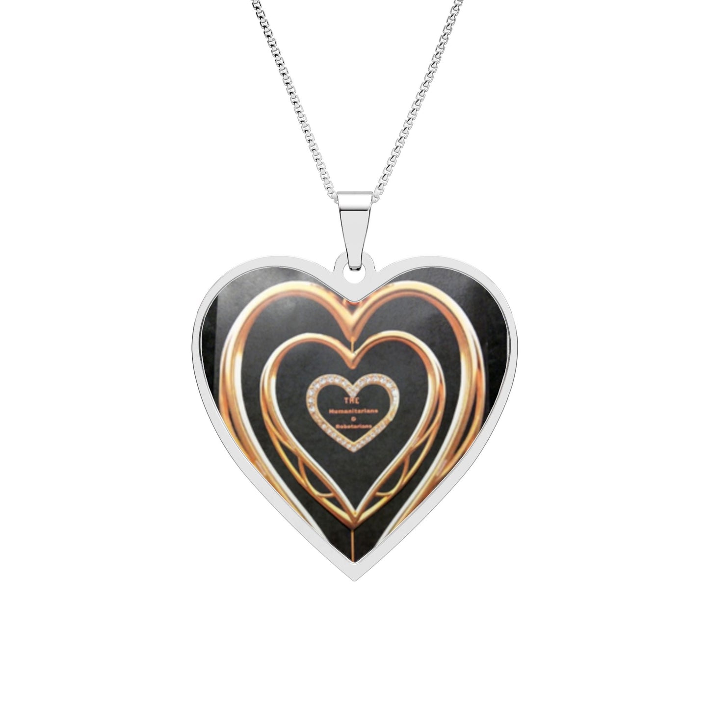 Heart Frame Photo Pendant Necklace 3 — Personalized Heart for Any Occasion And Gifts. - The Humanitarians & Robotarians LLC.