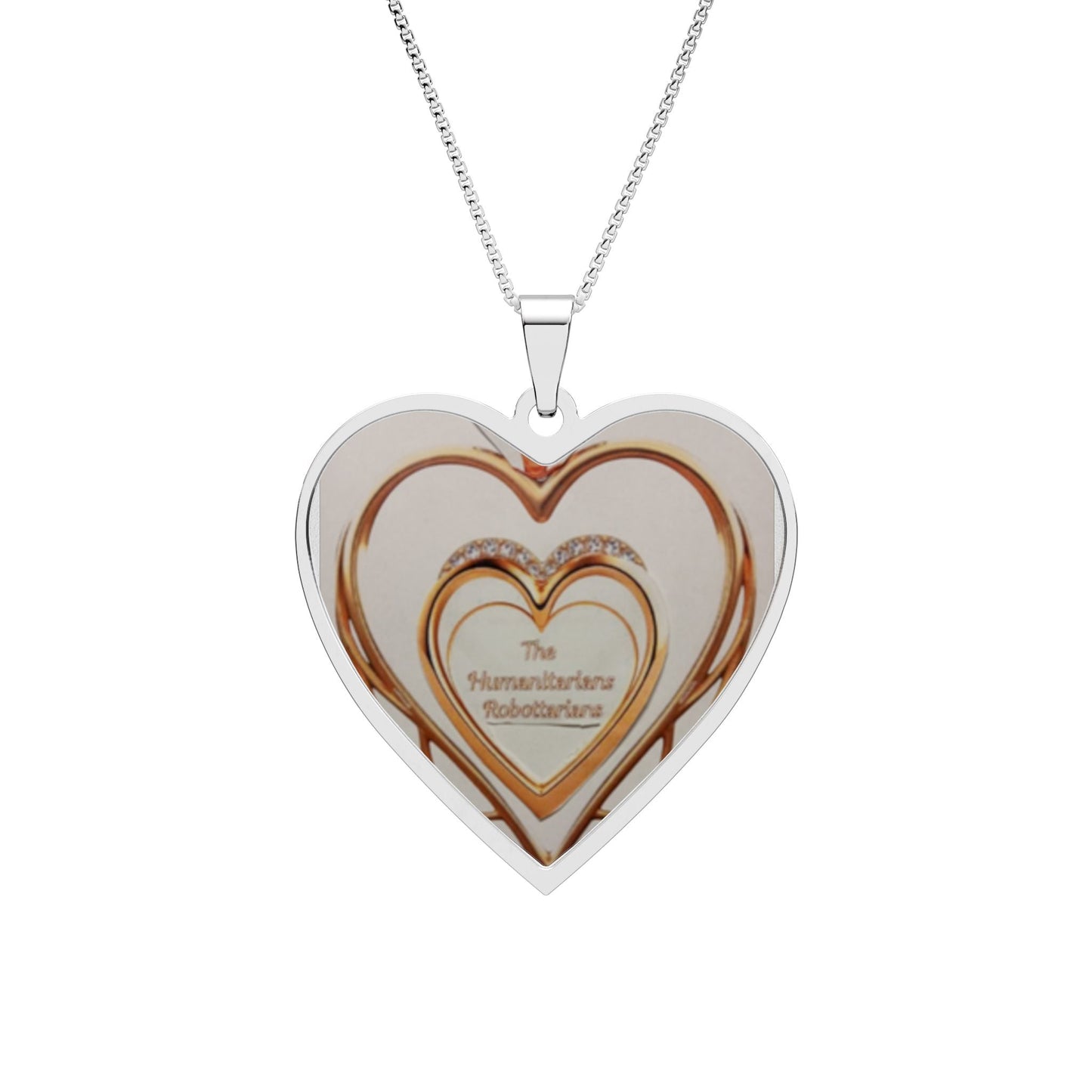 Heart Photo Pendant Necklace 14— Personalized Frame Locket for Mom, Anniversaries, And Anytime Gifts - The Humanitarians & Robotarians LLC.