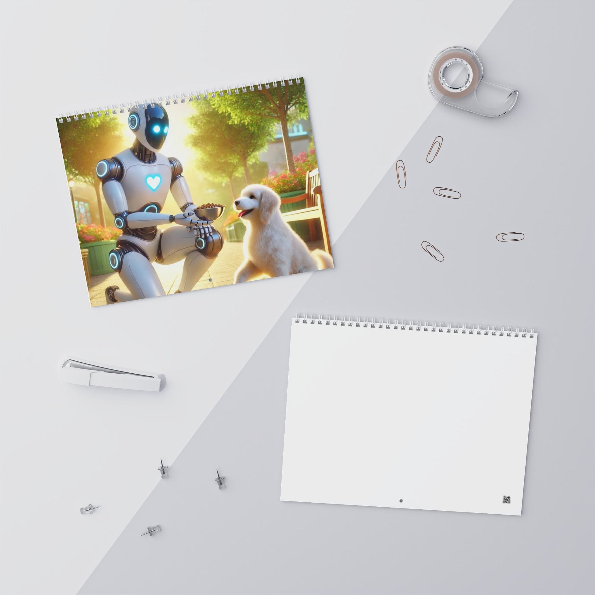 2026 Minimal Wall Calendar — Clean Monthly Grid Calendar for Home & Office - The Humanitarians & Robotarians LLC.
