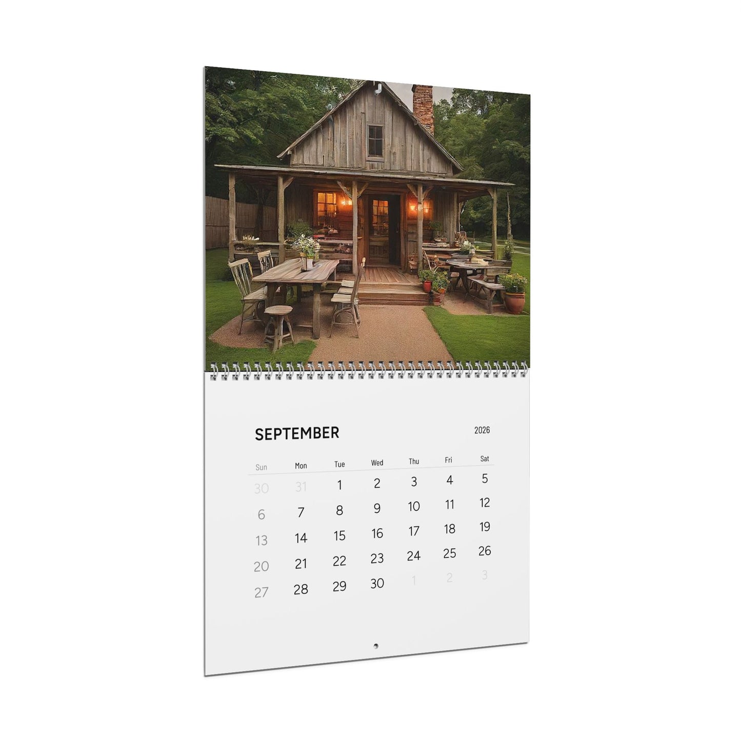 2026 Minimal Wall Calendar — Clean Monthly Grid Calendar for Home & Office - The Humanitarians & Robotarians LLC.