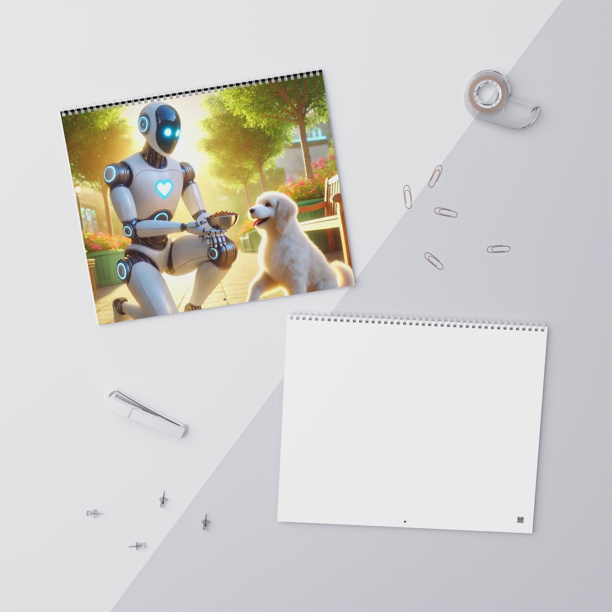 2026 Minimal Wall Calendar — Clean Monthly Grid Calendar for Home & Office - The Humanitarians & Robotarians LLC.