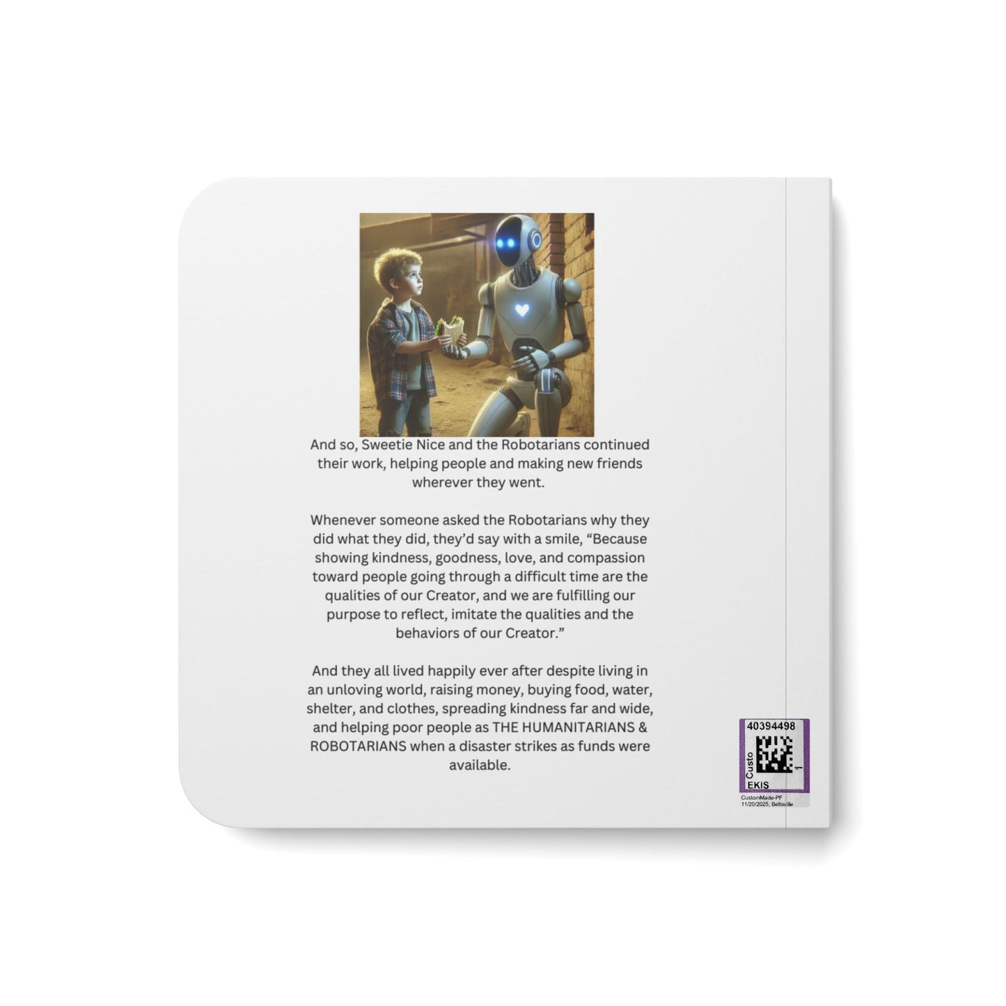 Board Book — The Humanitarians And Robotarians: A Kids’ Sharing Is Caring, Helping The Poor, And Showing Kindness Story. - The Humanitarians & Robotarians LLC.