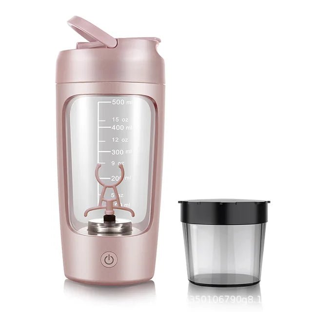 Electric Portable Whey Protein Shaker Bottle - The Humanitarians & Robotarians LLC.