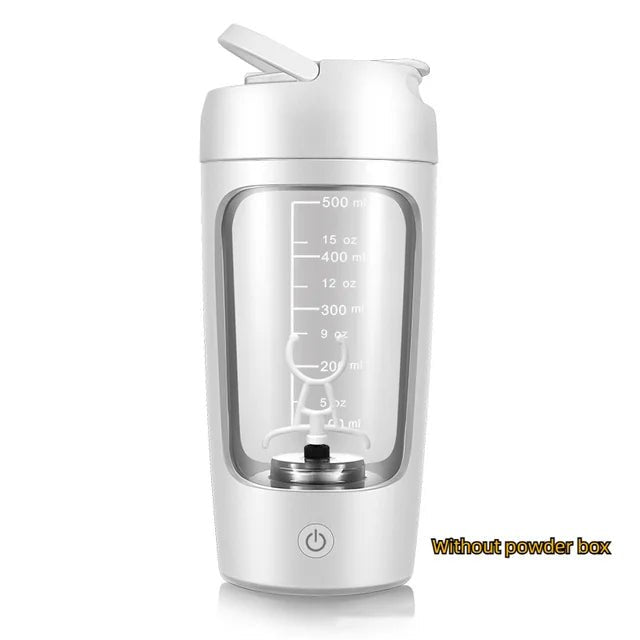 Electric Portable Whey Protein Shaker Bottle - The Humanitarians & Robotarians LLC.