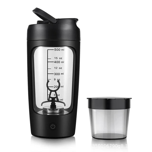 Electric Portable Whey Protein Shaker Bottle - The Humanitarians & Robotarians LLC.
