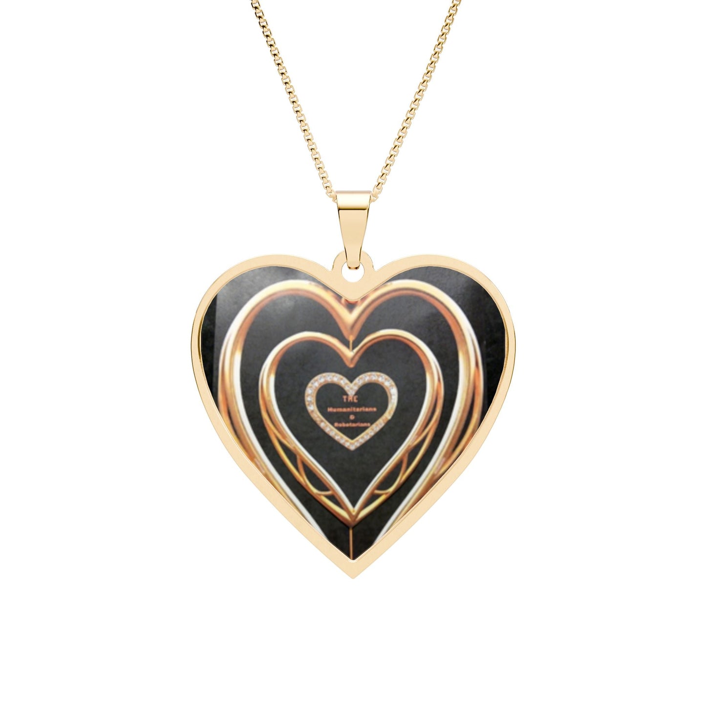 Heart Frame Photo Pendant Necklace  3 — Personalized Heart for Any Occasion And Gifts. - The Humanitarians & Robotarians LLC.