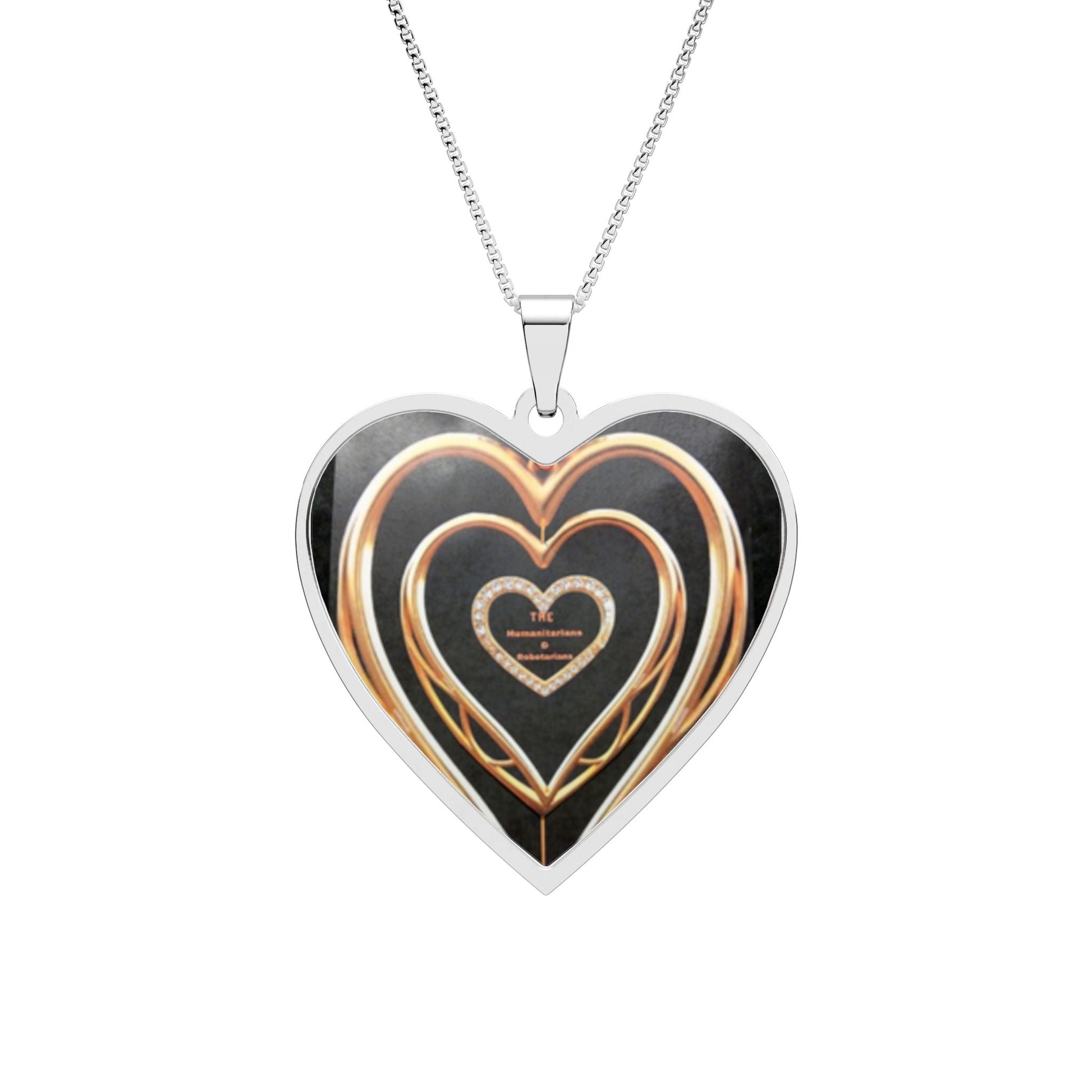 Heart Frame Photo Pendant Necklace  3 — Personalized Heart for Any Occasion And Gifts. - The Humanitarians & Robotarians LLC.
