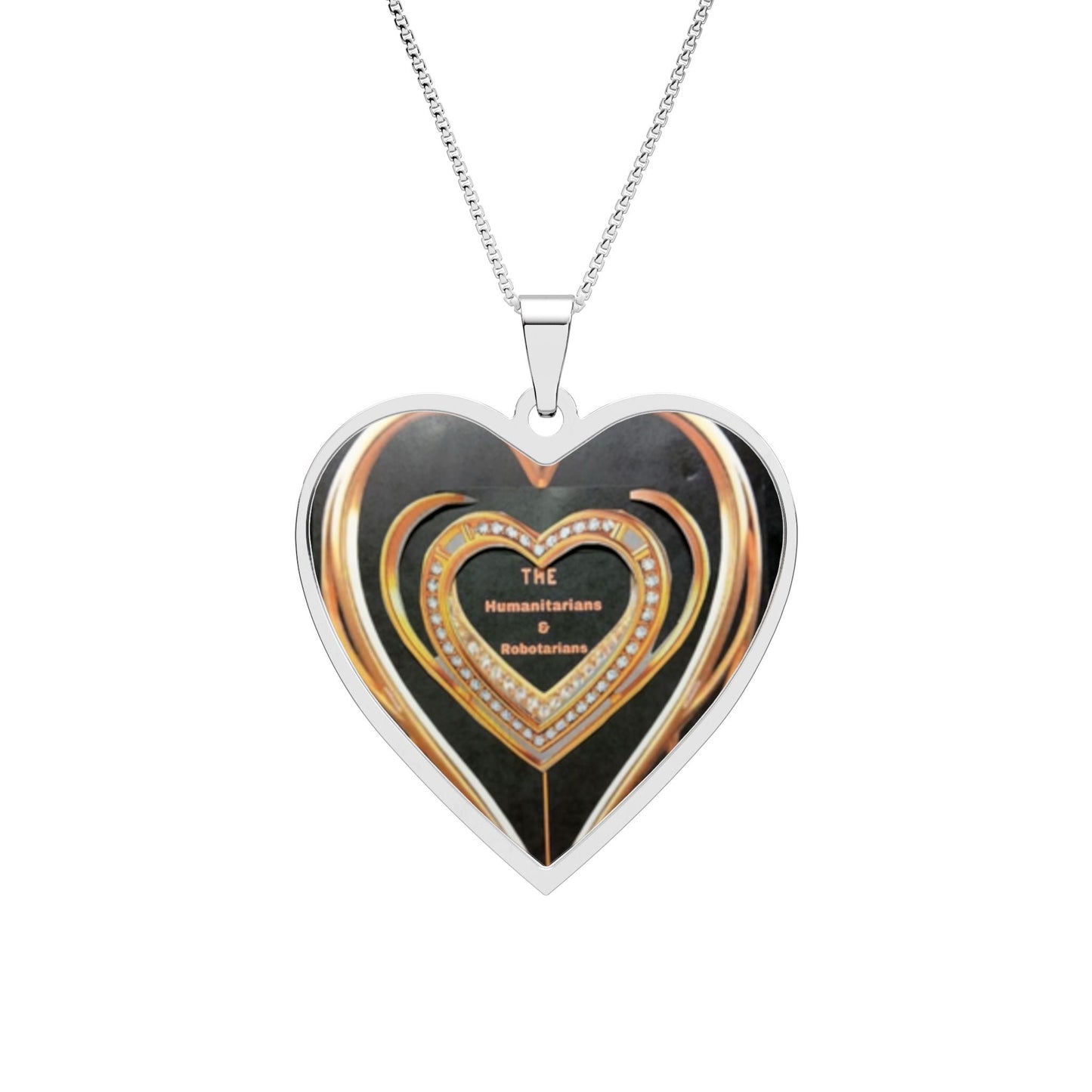 Heart Photo Pendant Necklace  12 — Personalized Heart Frame Locket for Women, Romantic Gift For Any Ocassion And Anniversaries. - The Humanitarians & Robotarians LLC.