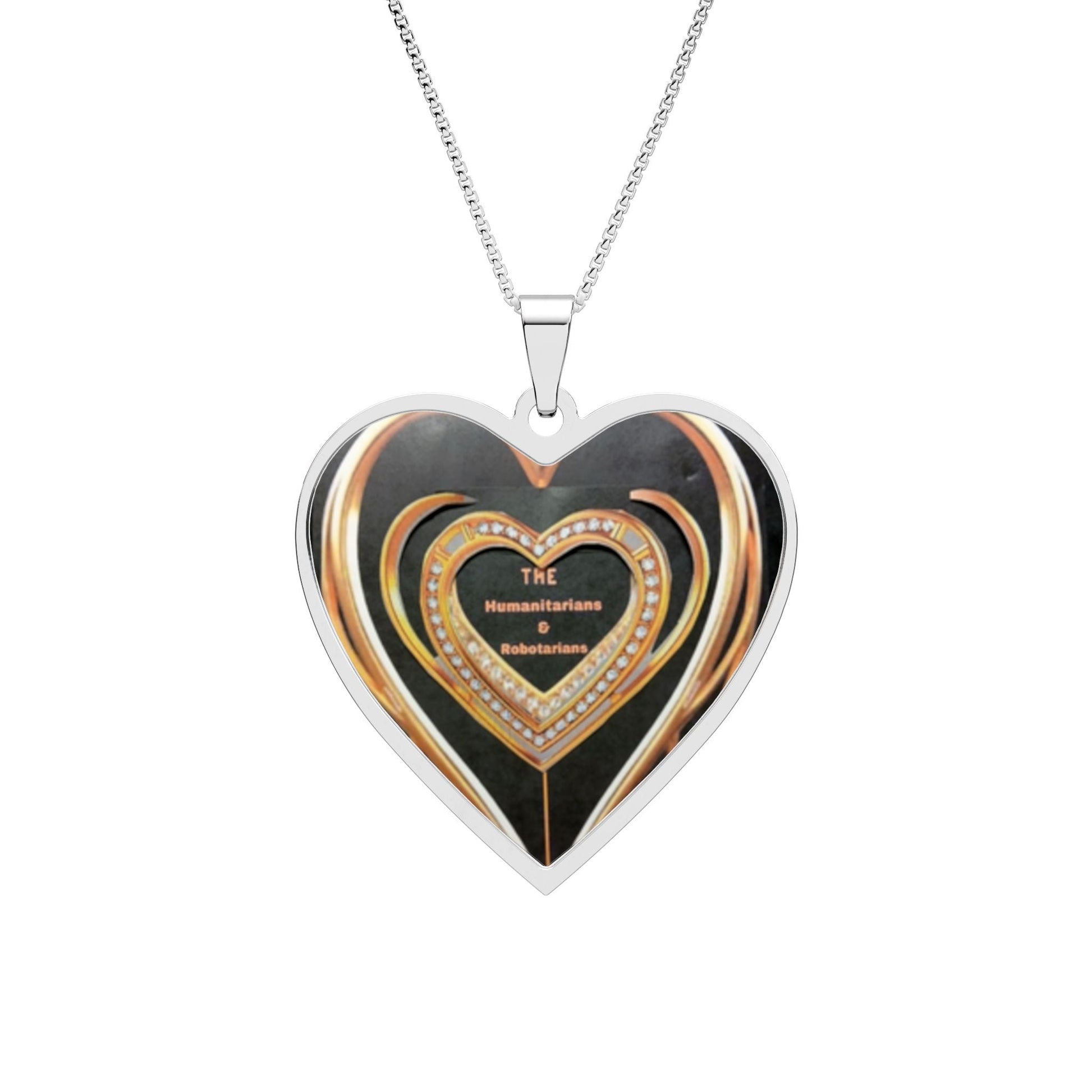 Heart Photo Pendant Necklace  12 — Personalized Heart Frame Locket for Women, Romantic Gift For Any Ocassion And Anniversaries. - The Humanitarians & Robotarians LLC.