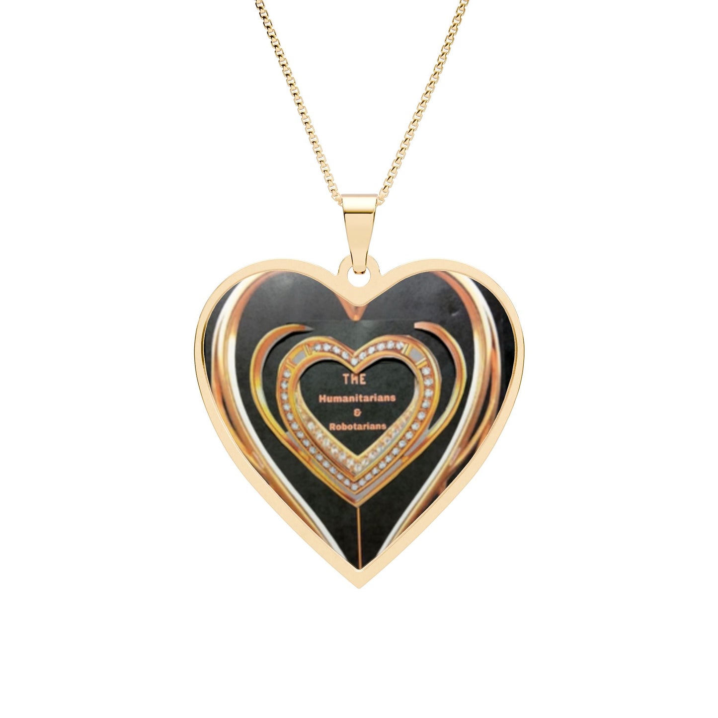 Heart Photo Pendant Necklace  12 — Personalized Heart Frame Locket for Women, Romantic Gift For Any Ocassion And Anniversaries. - The Humanitarians & Robotarians LLC.