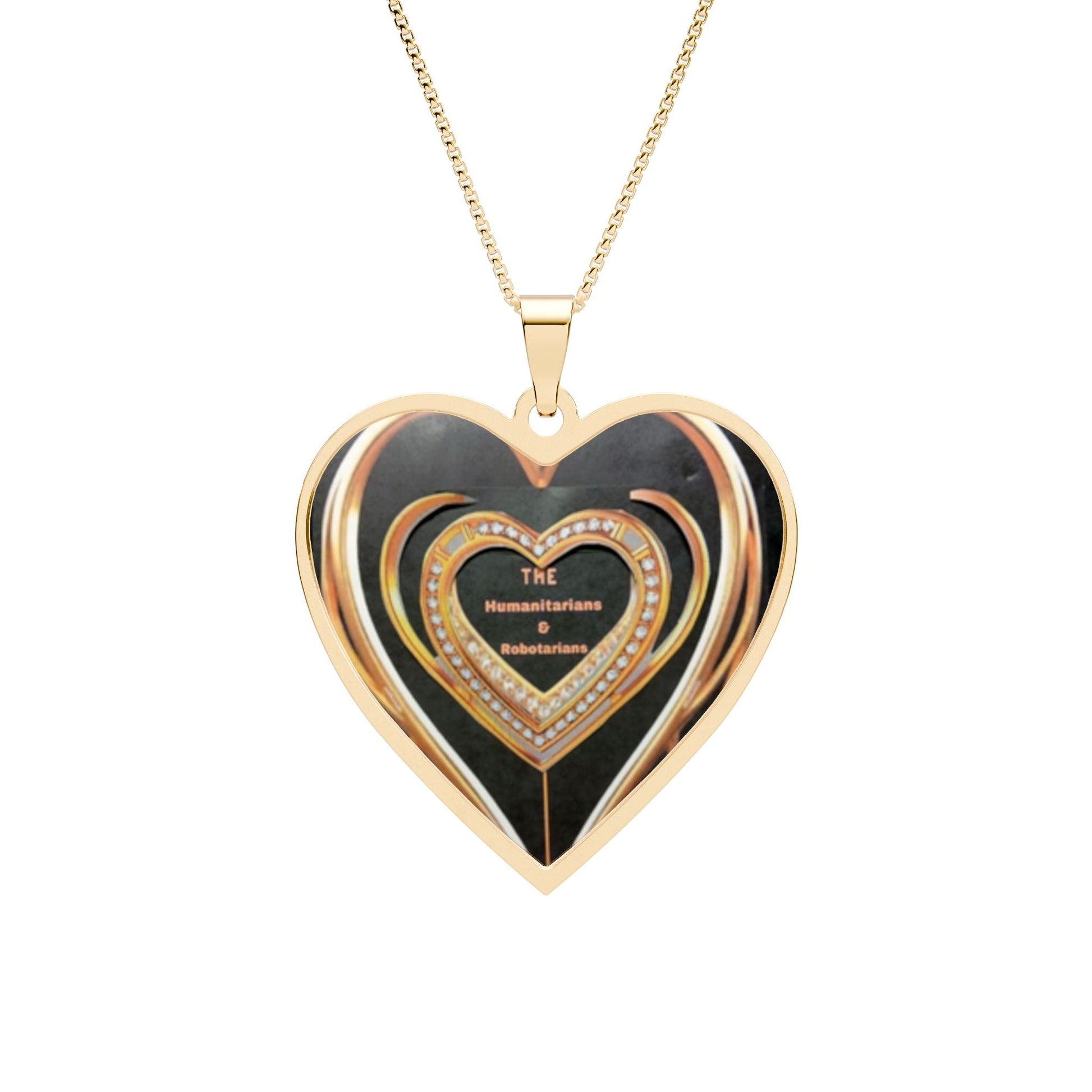 Heart Photo Pendant Necklace  12 — Personalized Heart Frame Locket for Women, Romantic Gift For Any Ocassion And Anniversaries. - The Humanitarians & Robotarians LLC.