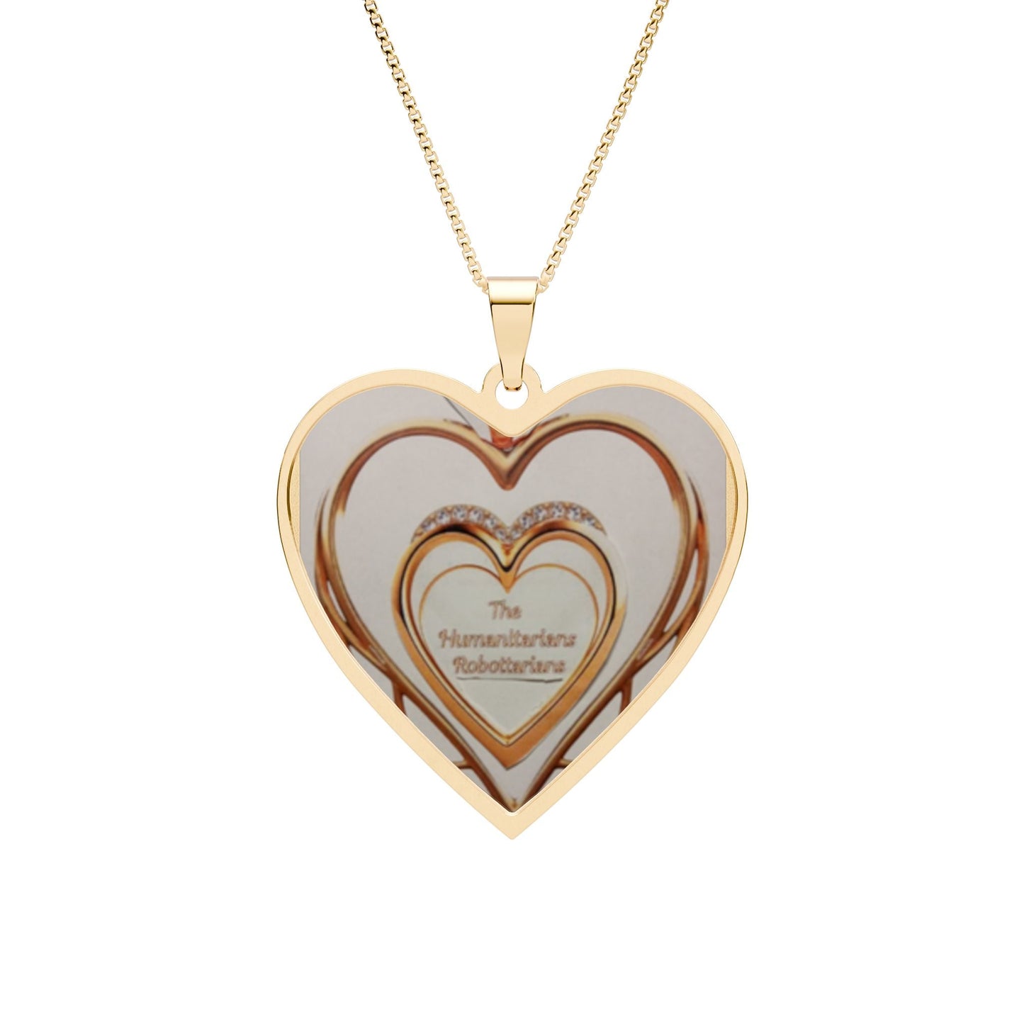 Heart Photo Pendant Necklace 14— Personalized Frame Locket for Mom, Anniversaries, And Anytime Gifts - The Humanitarians & Robotarians LLC.