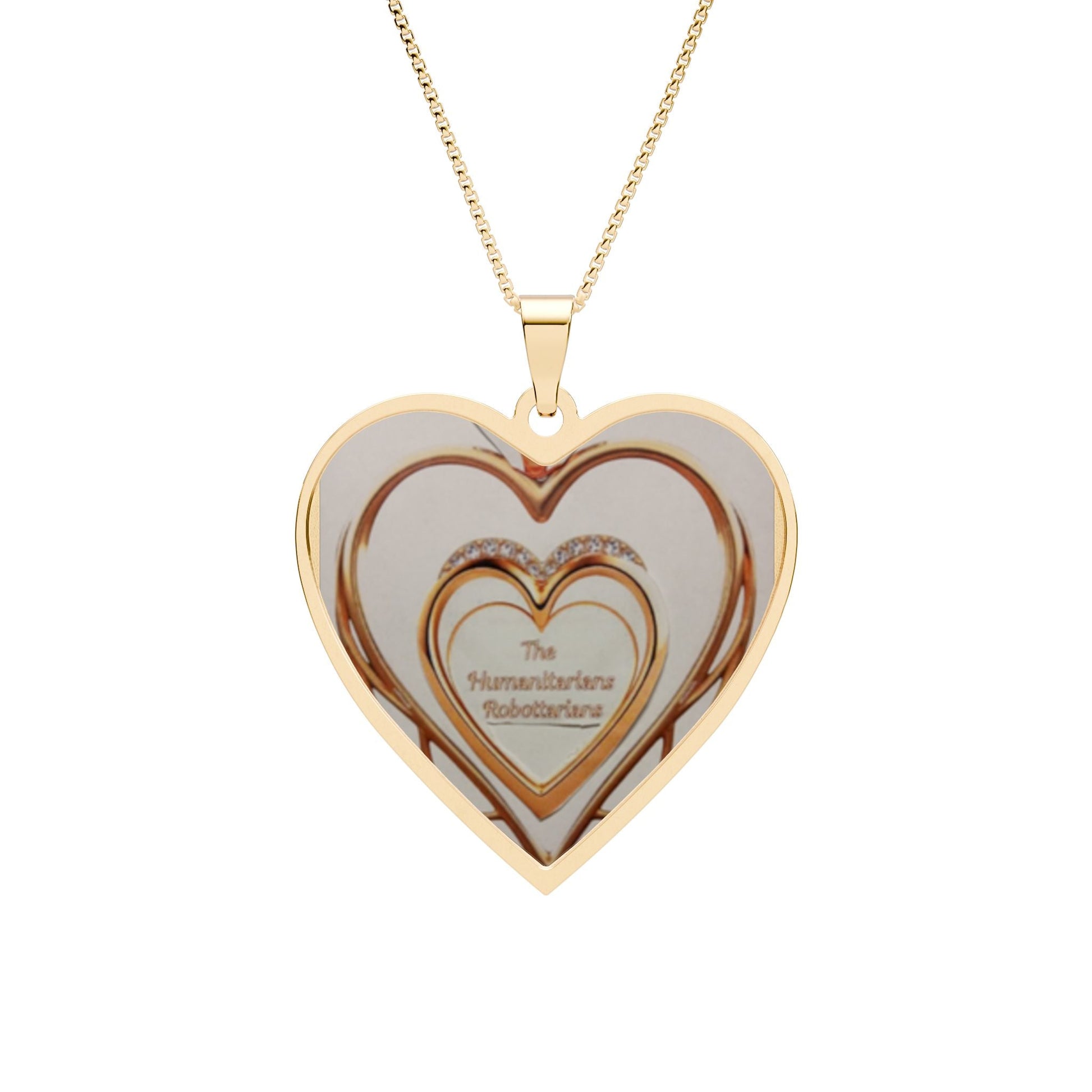 Heart Photo Pendant Necklace 14— Personalized Frame Locket for Mom, Anniversaries, And Anytime Gifts - The Humanitarians & Robotarians LLC.