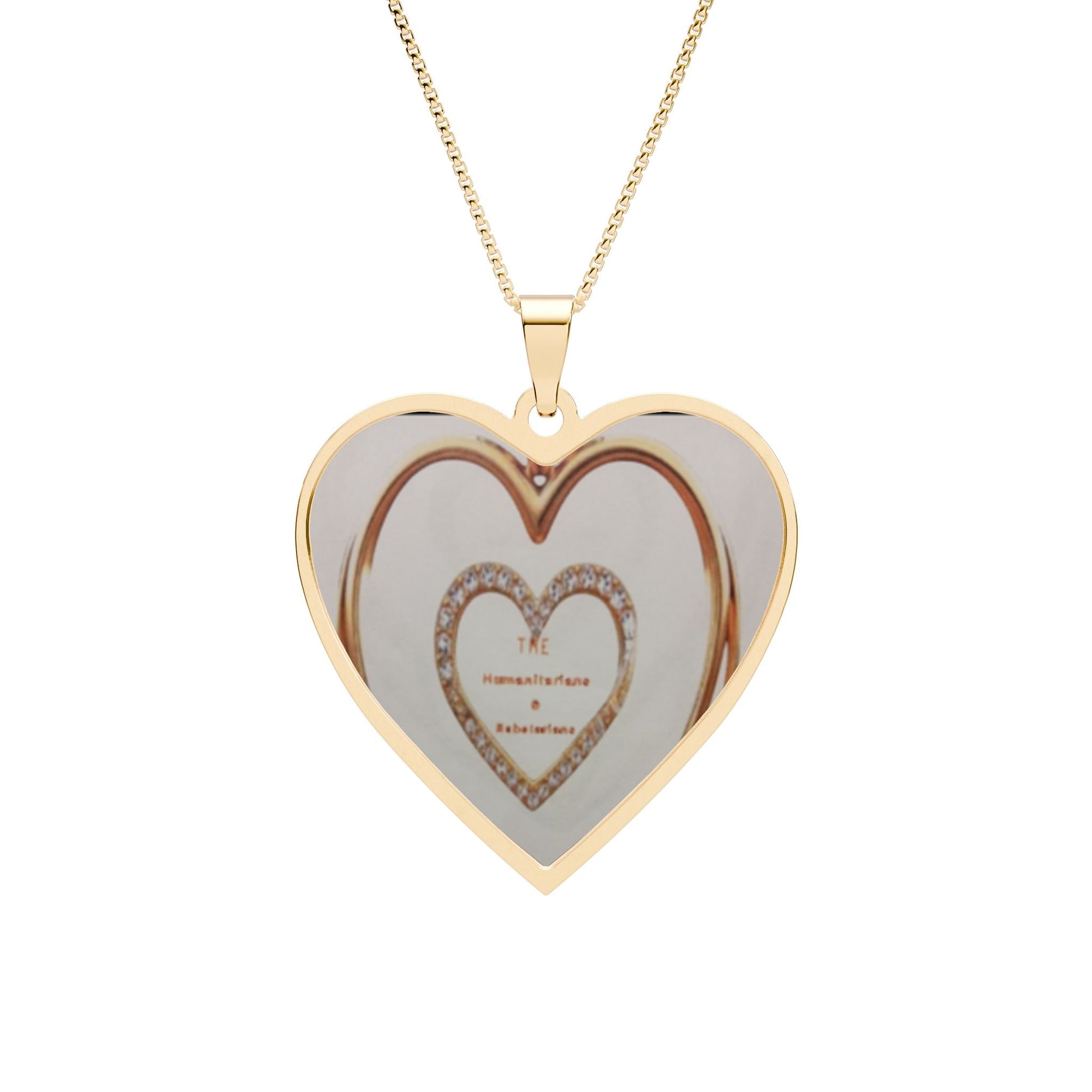 Heart Photo Pendant Necklace 4— Personalized Heart Frame Locket - The Humanitarians & Robotarians LLC.