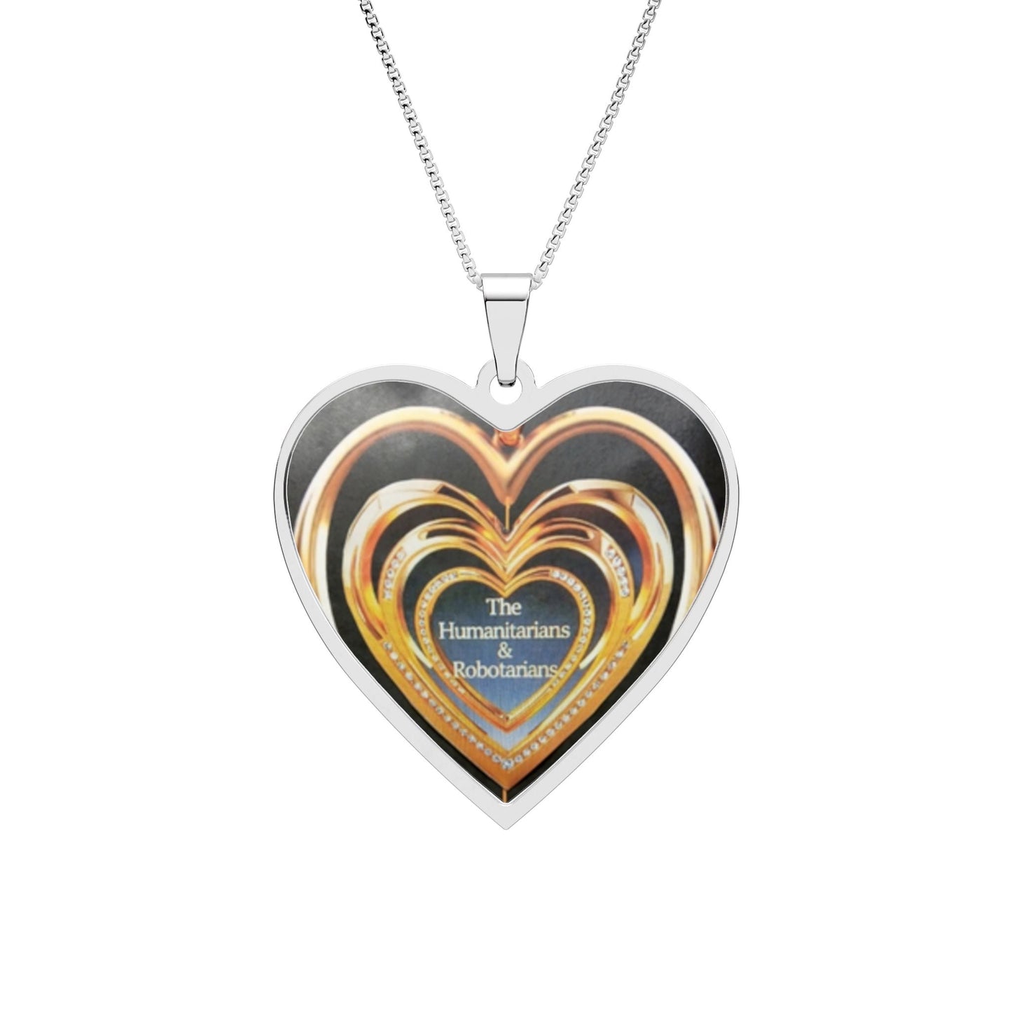 Heart-Shaped Photo Pendant Necklace 7 — Personalized Keepsake Frame - The Humanitarians & Robotarians LLC.