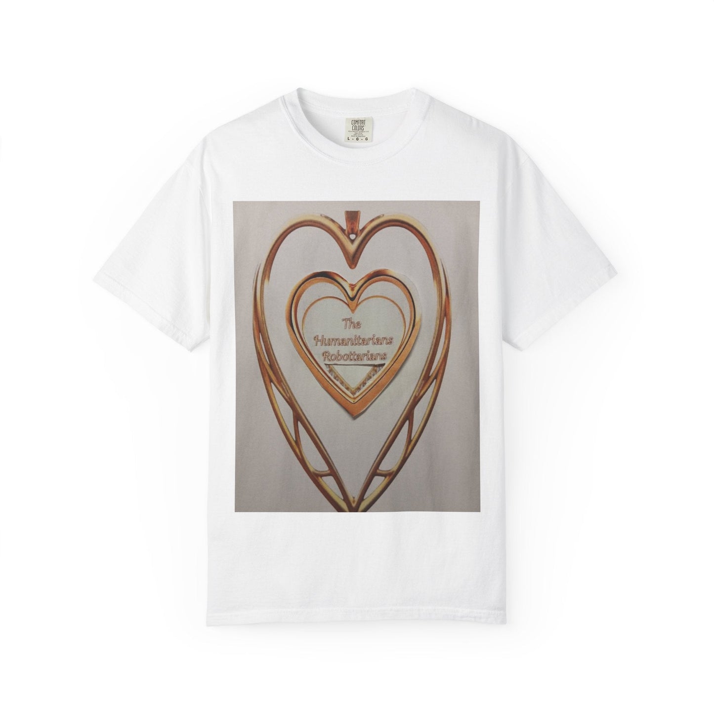 Heartframe Graphic T‑Shirt — "The Nammalwaram Satchidarum" Art Print - The Humanitarians & Robotarians LLC.