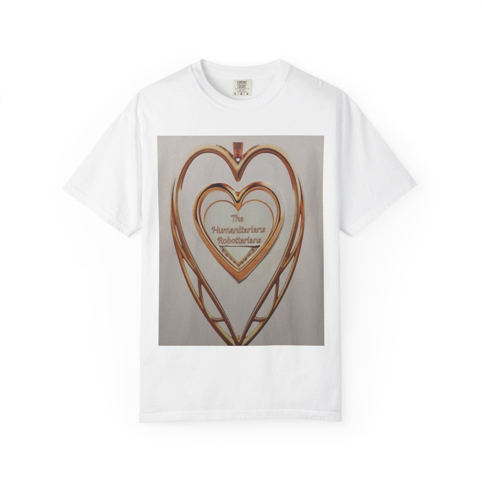 Heartframe Graphic T‑Shirt — "The Nammalwaram Satchidarum" Art Print - The Humanitarians & Robotarians LLC.