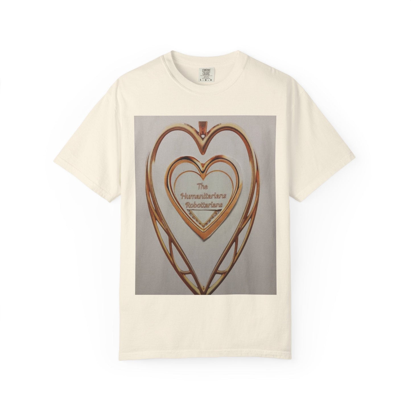 Heartframe Graphic T‑Shirt — "The Nammalwaram Satchidarum" Art Print - The Humanitarians & Robotarians LLC.