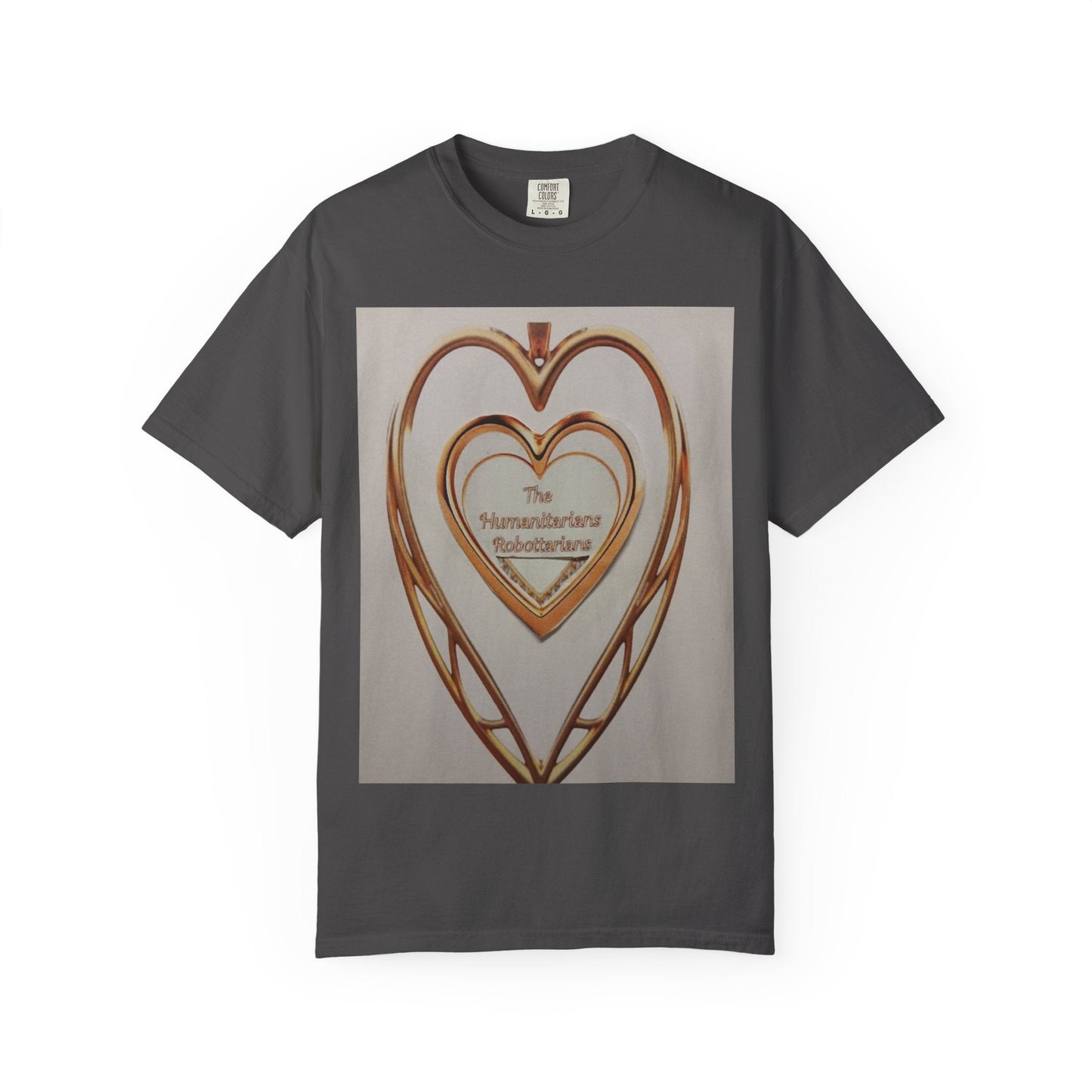 Heartframe Graphic T‑Shirt — "The Nammalwaram Satchidarum" Art Print - The Humanitarians & Robotarians LLC.