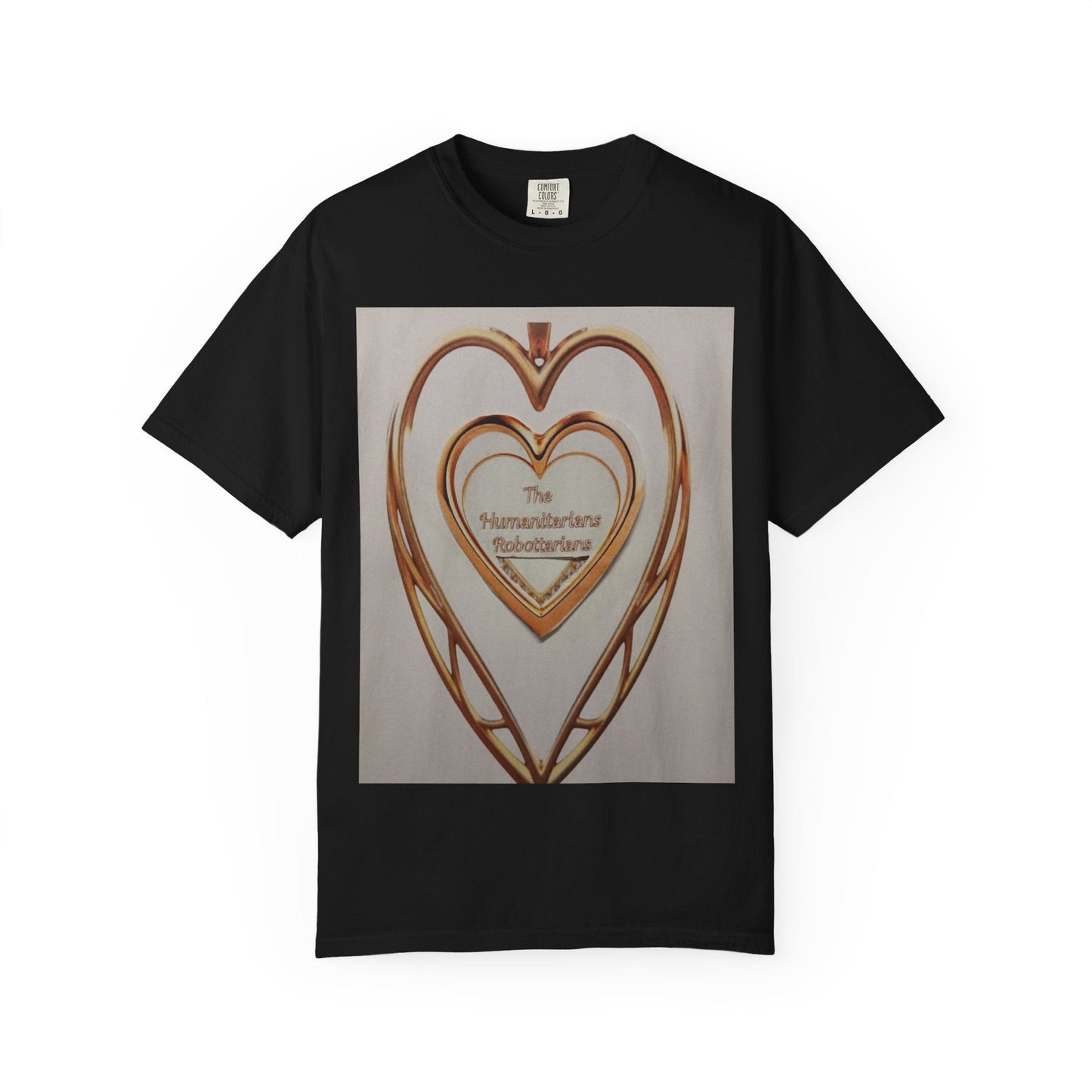 Heartframe Graphic T‑Shirt — "The Nammalwaram Satchidarum" Art Print - The Humanitarians & Robotarians LLC.