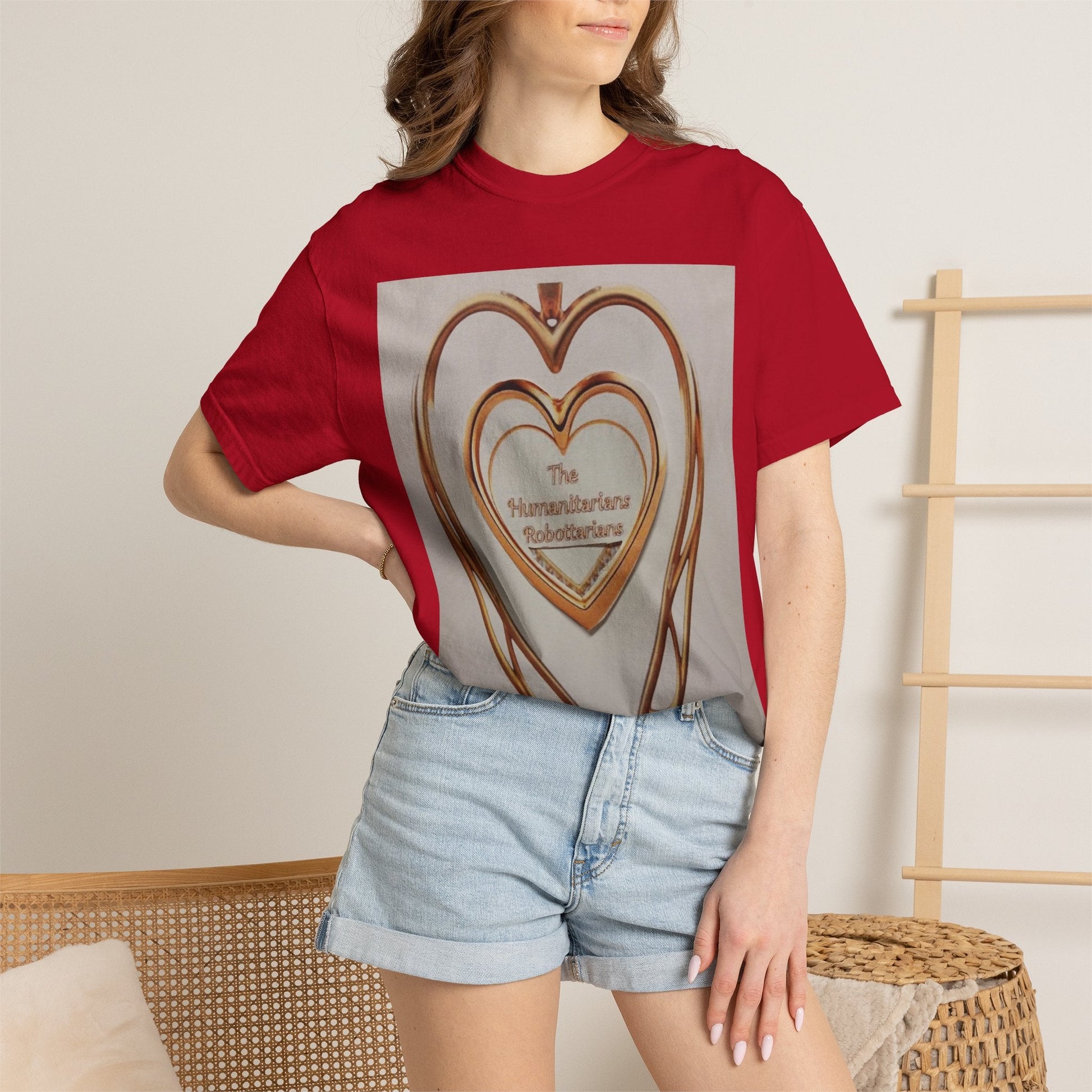 Heartframe Graphic T‑Shirt — "The Nammalwaram Satchidarum" Art Print - The Humanitarians & Robotarians LLC.