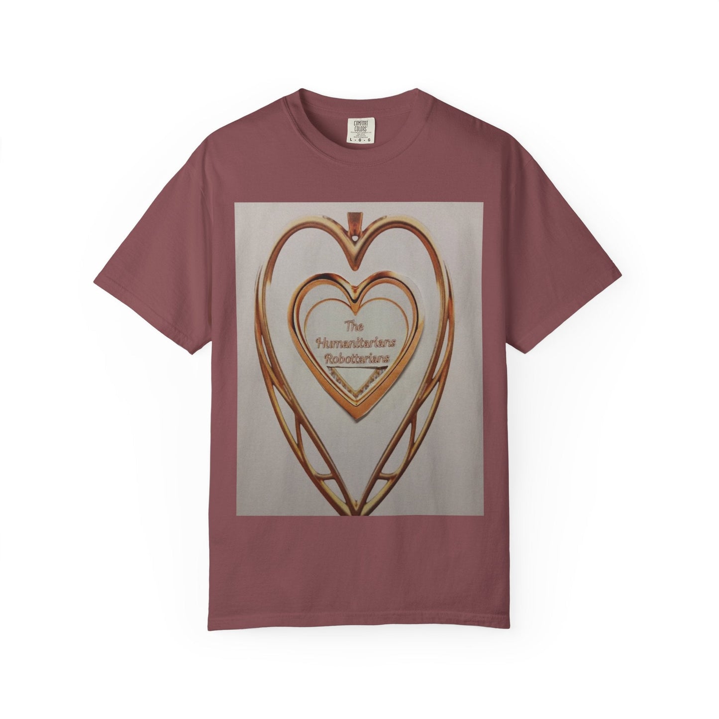 Heartframe Graphic T‑Shirt — "The Nammalwaram Satchidarum" Art Print - The Humanitarians & Robotarians LLC.