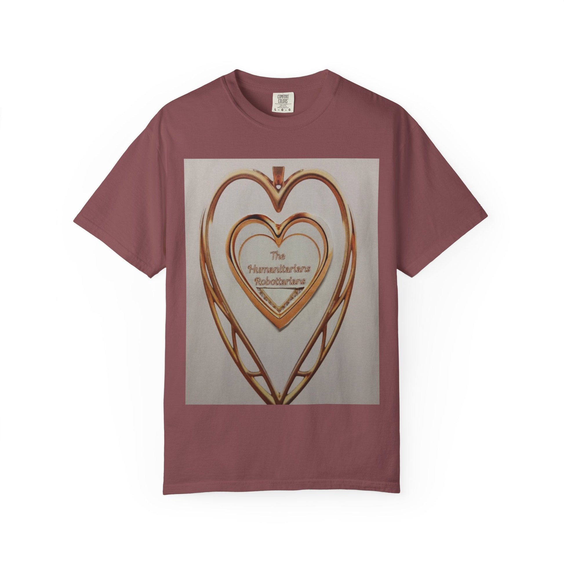 Heartframe Graphic T‑Shirt — "The Nammalwaram Satchidarum" Art Print - The Humanitarians & Robotarians LLC.