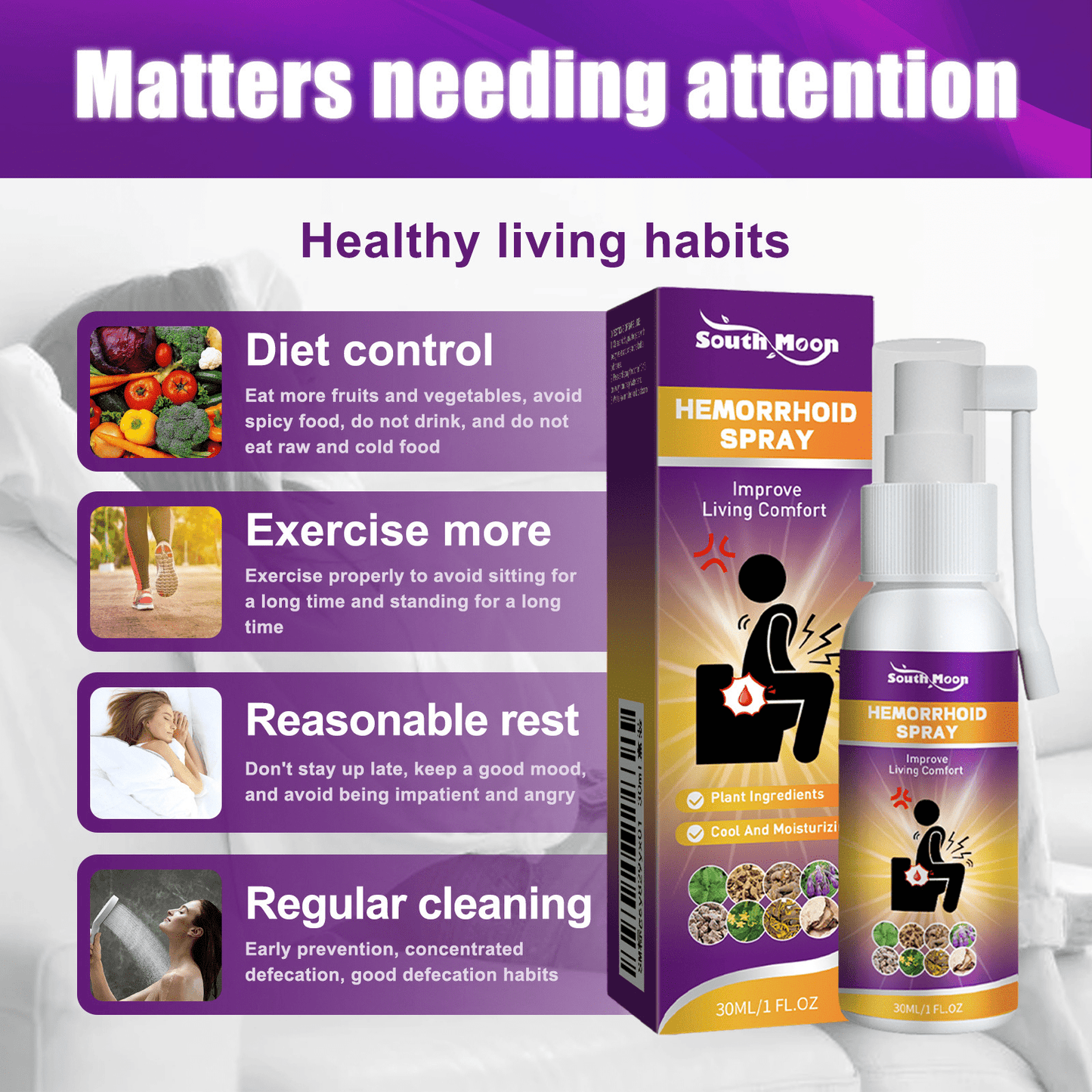 Herbal Hemorrhoid Relief Spray - The Humanitarians & Robotarians LLC.