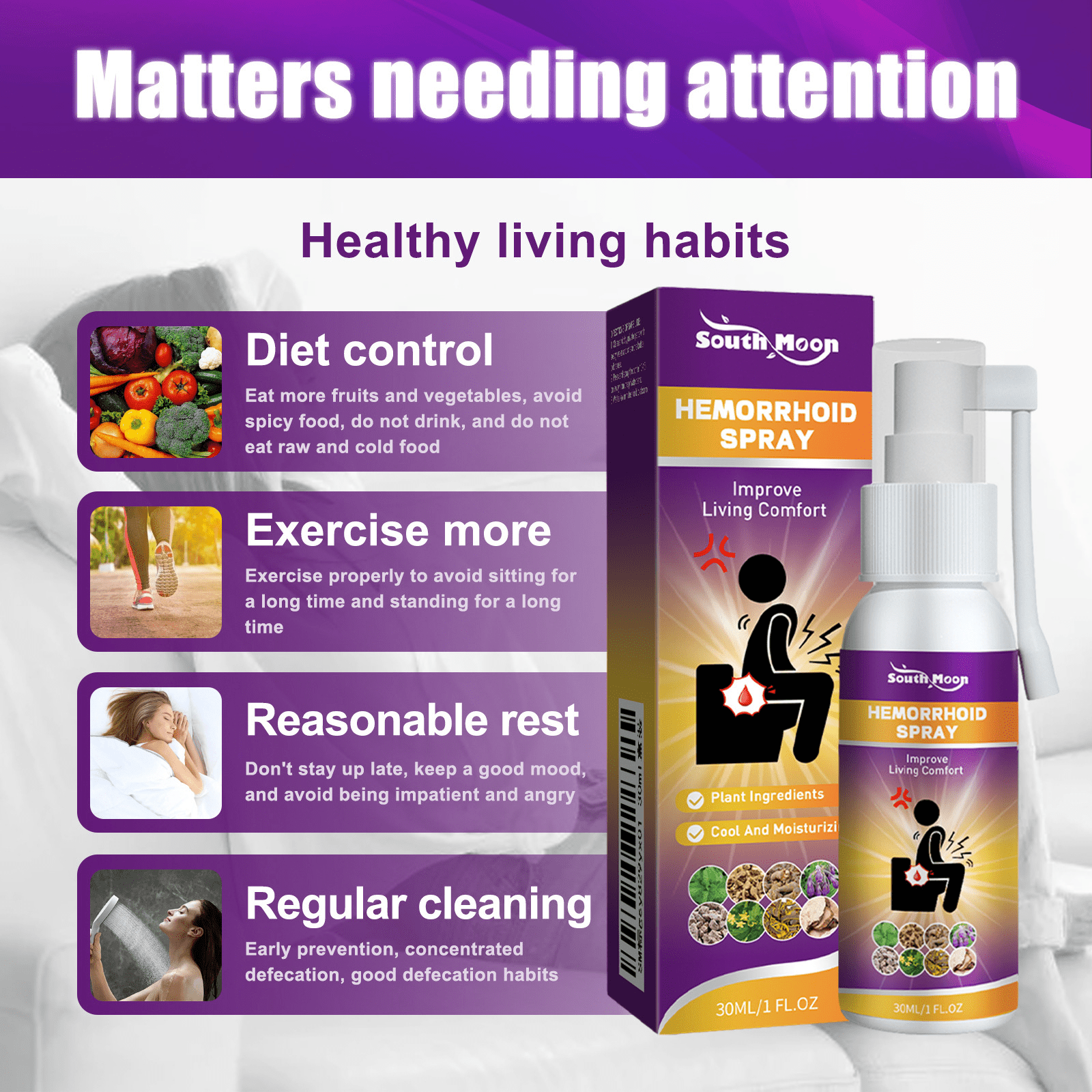 Herbal Hemorrhoid Relief Spray - The Humanitarians & Robotarians LLC.