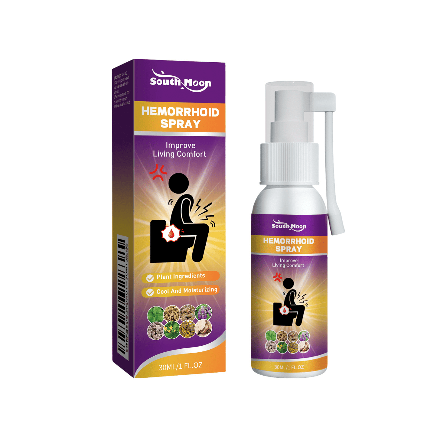 Herbal Hemorrhoid Relief Spray - The Humanitarians & Robotarians LLC.