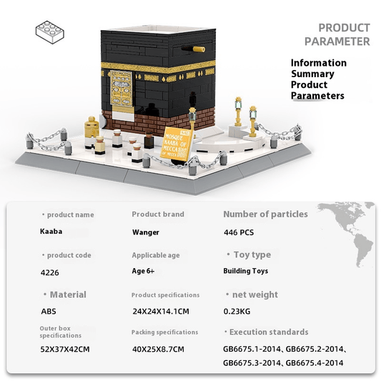 Kaaba Building Blocks Educational Toy - The Humanitarians & Robotarians LLC.