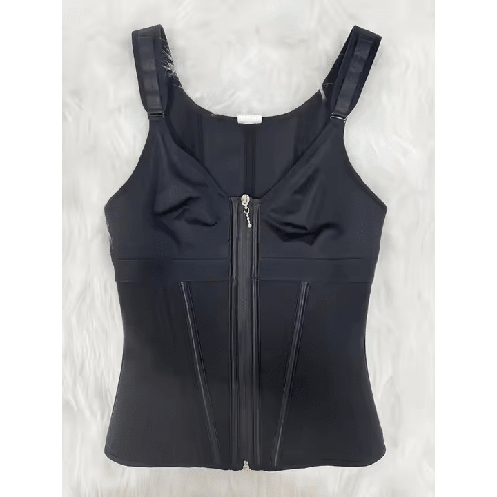 Mesh Waist Slimming Three-Breasted Shapewear Corset - The Humanitarians & Robotarians LLC.