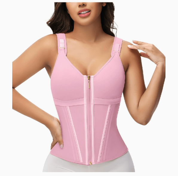 Mesh Waist Slimming Three-Breasted Shapewear Corset - The Humanitarians & Robotarians LLC.
