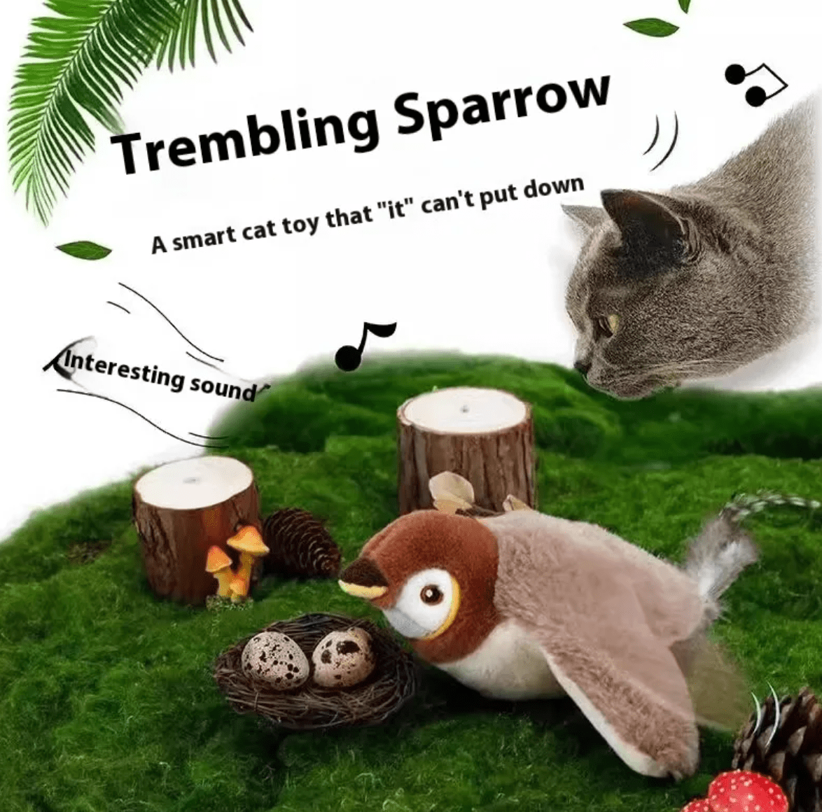 Plush Bird Pet Toy - The Humanitarians & Robotarians LLC.