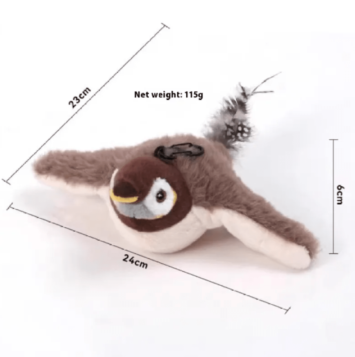 Plush Bird Pet Toy - The Humanitarians & Robotarians LLC.