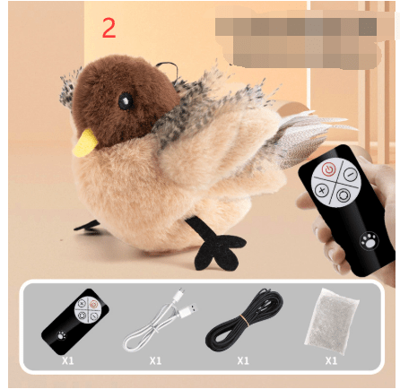 Plush Bird Pet Toy - The Humanitarians & Robotarians LLC.