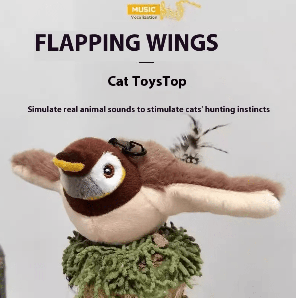 Plush Bird Pet Toy - The Humanitarians & Robotarians LLC.
