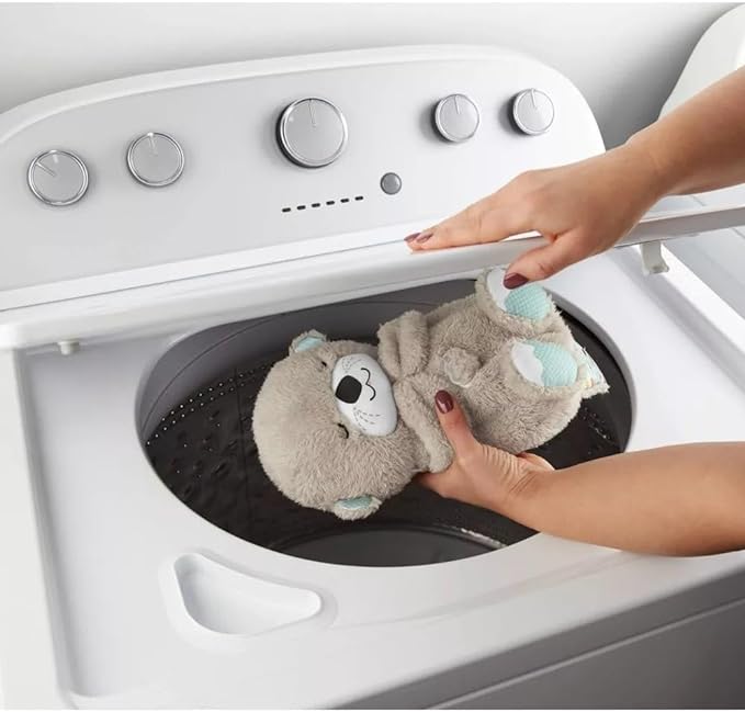 Sound Machine Soothe 'n Snuggle Otter Portable Plush Baby Toy with Sensory Details Music Lights & Rhythmic Breathing Motion - The Humanitarians & Robotarians LLC.