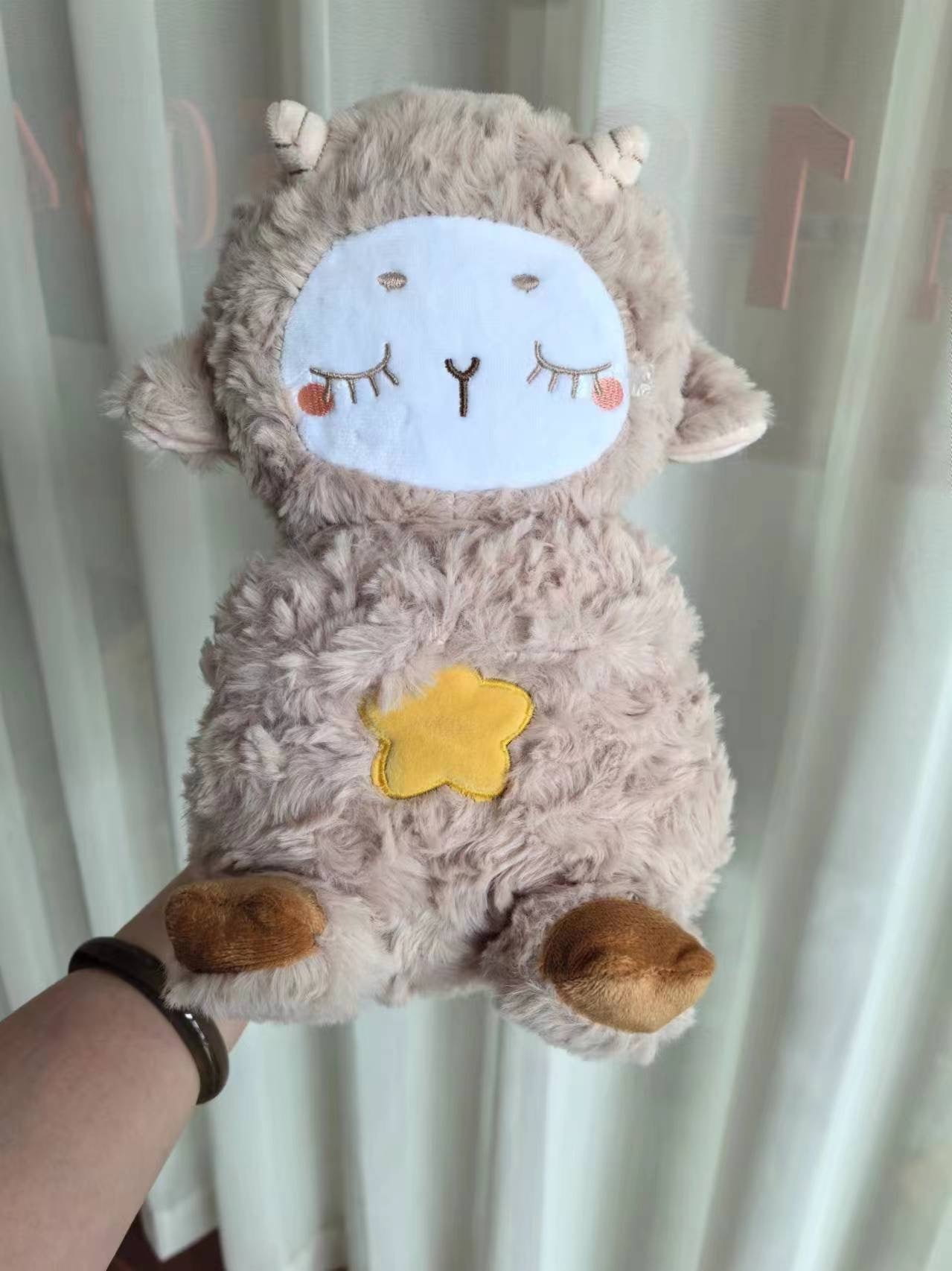 Sound Machine Soothe 'n Snuggle Otter Portable Plush Baby Toy with Sensory Details Music Lights & Rhythmic Breathing Motion - The Humanitarians & Robotarians LLC.