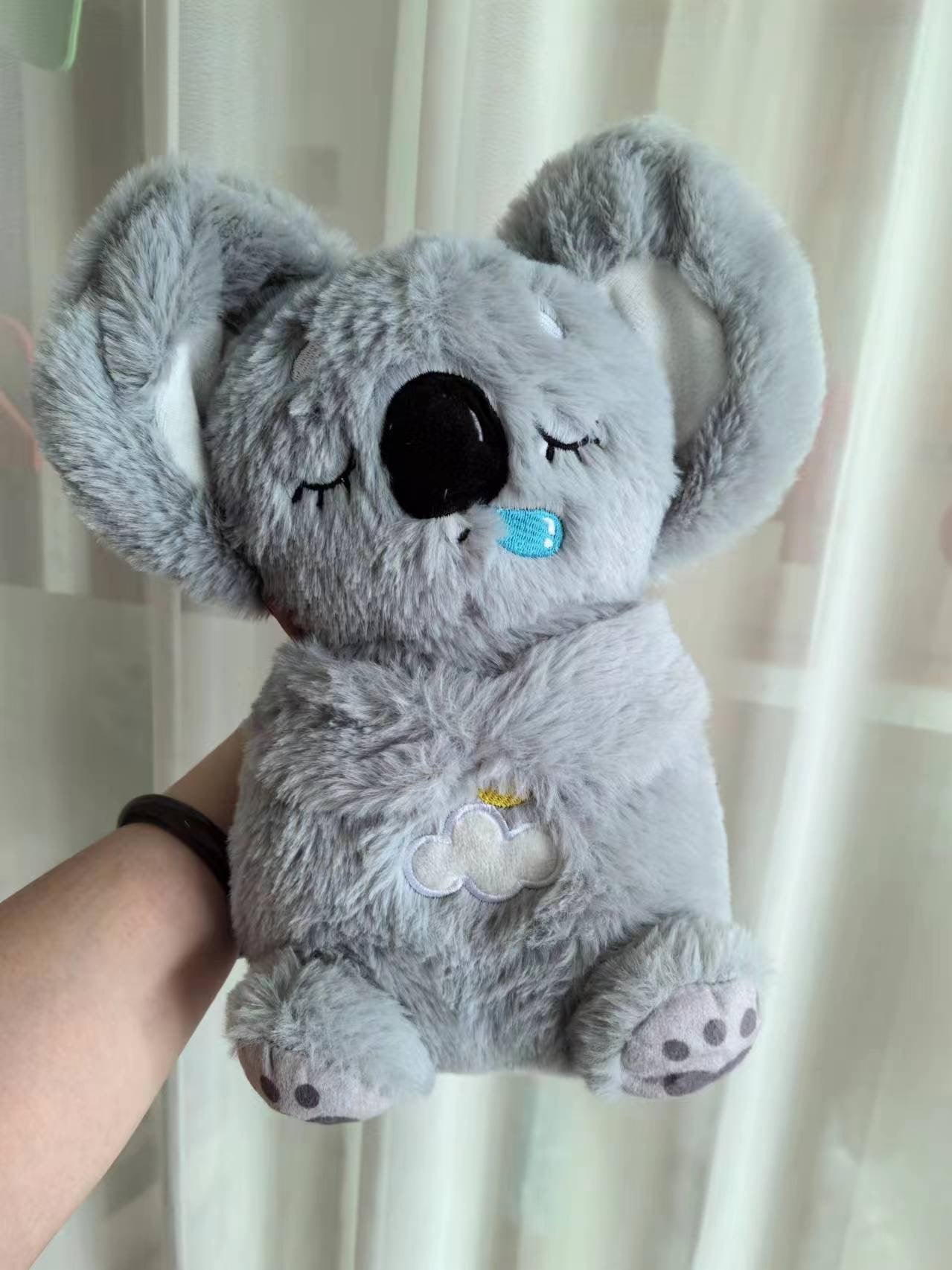 Sound Machine Soothe 'n Snuggle Otter Portable Plush Baby Toy with Sensory Details Music Lights & Rhythmic Breathing Motion - The Humanitarians & Robotarians LLC.