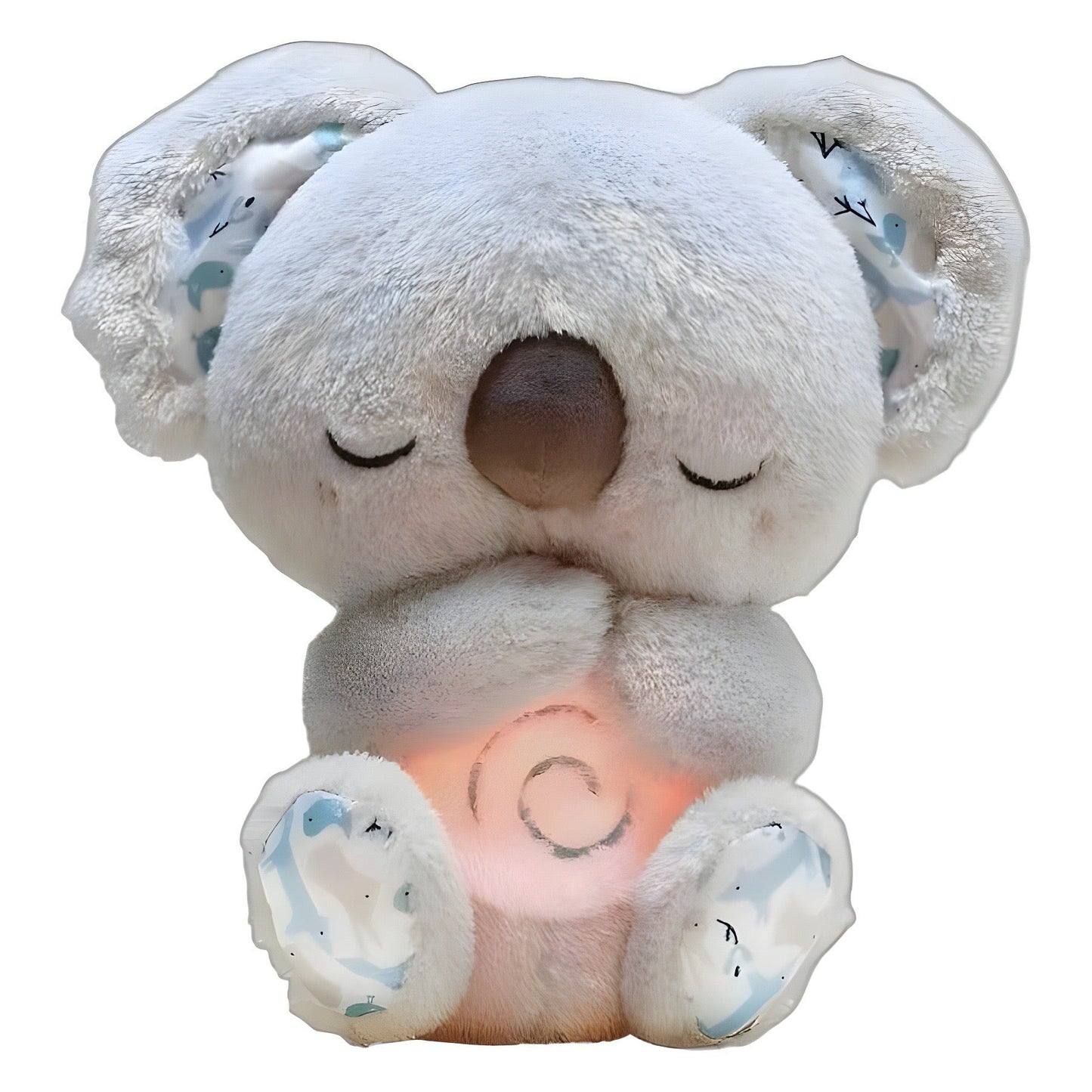 Sound Machine Soothe 'n Snuggle Otter Portable Plush Baby Toy with Sensory Details Music Lights & Rhythmic Breathing Motion - The Humanitarians & Robotarians LLC.