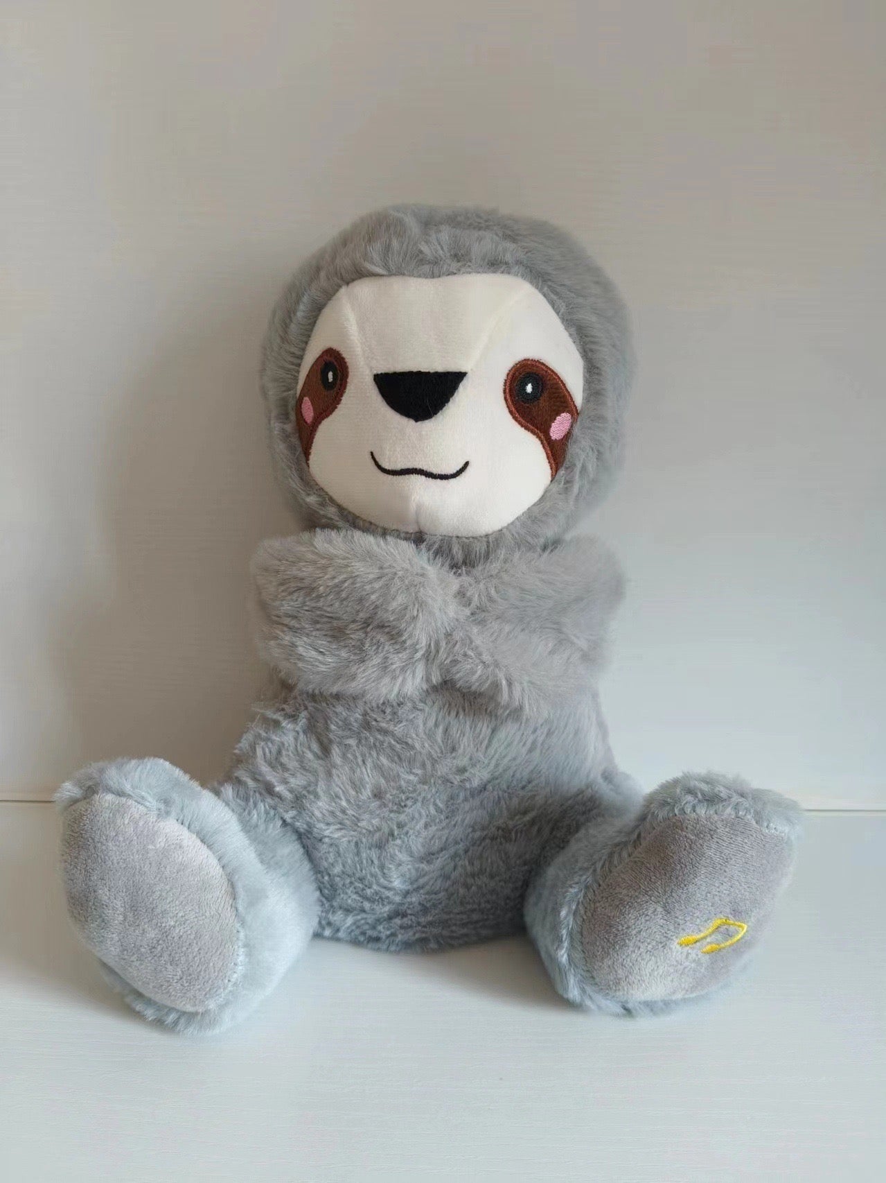 Sound Machine Soothe 'n Snuggle Otter Portable Plush Baby Toy with Sensory Details Music Lights & Rhythmic Breathing Motion - The Humanitarians & Robotarians LLC.