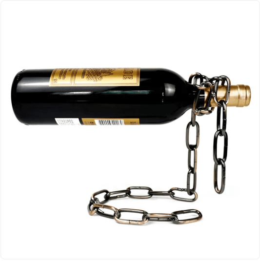 Suspension Chain Wine Rack Metal Holder - The Humanitarians & Robotarians LLC.