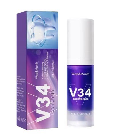 V34 Tooth Cleaning Mousse - The Humanitarians & Robotarians LLC.